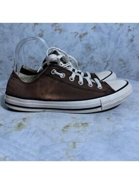 Converse All Star Chuck Taylor Women's Size 9 Shoes Brown Black Low Top Sneakers